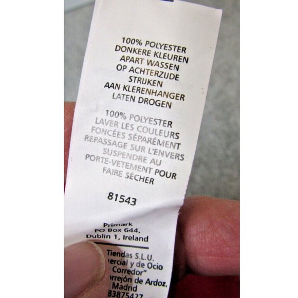 Red Blouse Sexy Micro Mini White Polka dots Vintage Babydoll Atmosphere Size 4 - Picture 9 of 9